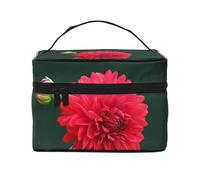 Dalia rossa, Borsa per il trucco Borsa per cosmetici Borsa da viaggio portatile da viaggio Astuccio per matite