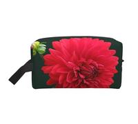 Dalia rossa, Borsa per il trucco Borsa per cosmetici Borsa da viaggio portatile da viaggio Borsa per trucco Organizer