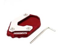 DALIDAK Adatto for B/M/W R1200GS LC R1200 GS Adventure 2014 2015 2016 Supporto for estensione laterale del cavalletto for moto, allarga il cavalletto.(Red)
