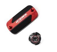 DALIDAK Adatto for H0NDA CBR650R CBR 650R CBR 650 R 2019-2025 Coperchio del serbatoio del liquido dei freni anteriori for moto in alluminio Tappo di riempimento dell'olio Accessori(A Set-Red)