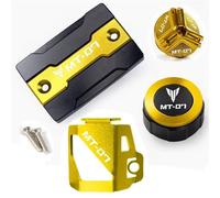 DALIDAK Adatto for Yamaha MT07 MT 07 Mt-07 FZ07 2014-2021 2022 Accessori Coperchio serbatoio olio liquido freni anteriore e posteriore Coperchio serbatoio di stoccaggio liquido(Four gold)