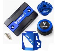 DALIDAK Adatto for Yamaha MT07 MT 07 Mt-07 FZ07 2014-2021 2022 Accessori Coperchio serbatoio olio liquido freni anteriore e posteriore Coperchio serbatoio di stoccaggio liquido(Four blue)