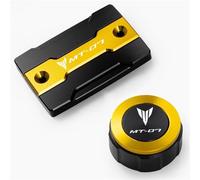 DALIDAK Adatto for Yamaha MT07 MT 07 Mt-07 FZ07 2014-2021 2022 Accessori Coperchio serbatoio olio liquido freni anteriore e posteriore Coperchio serbatoio di stoccaggio liquido(A set of golden)