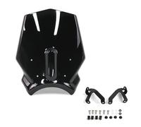 DALIDAK Parabrezza anteriore for moto, deflettore antivento, schermo anti-mosche for H0nda CB650R CB 650R 2024 2025.(Black)