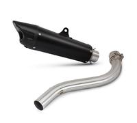 DALIDAK Scarico ad alte prestazioni for moto Slip-on Line, tubo di collegamento centrale, punta in carbonio, silenziatore Escape for Benelli 752S Zar(A)