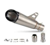 DALIDAK Silenziatore di scarico universale a due strati e tre strati da 51 mm for motociclette con DB Killer for ZX25R NINJA400 R25 MT07 CB400(A TWO-LAYER)