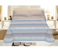 Dalila Casa Copriletto Azteco Cotone (Blu, 2 Piazze)