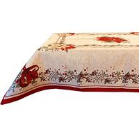 Dalila Casa Tovaglia Copritavolo in Gobelin Jacquard Natale Cinigliato Vari Disegni (Dis. n 3, Mis. Tovaglia 140x180 cm)