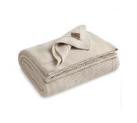 Dalisa Coperta 100% cotone biologico lavorato a maglia in cotone turco - Certificazione GOTS, perfetta per divano, letto e decorazione per la casa - Alina