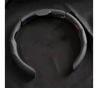 DALIUZEHUI Coprivolante Auto per Mercedes Benz Vito W447 2016-2022, Coprivolante Coprivolante per Auto in Pelle Elastica Coprivolante Copri Sterzo,Black