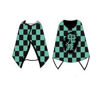 DALIYUAN Anime Cosplay Coperta con cappuccio per Demon-Slayer-Tanjirou Cosplay Mantella con cappuccio