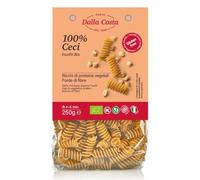 Dalla Costa Fusilli 100% Ceci Senza Glutine Bio - Trafilata al Bronzo - Confezione Risparmio 8x250gr