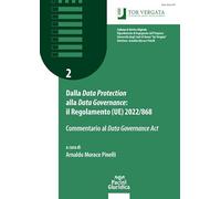 Libri Dalla Data Protection Alla Data Governance: Il Regolamento (UE) 2022/868.