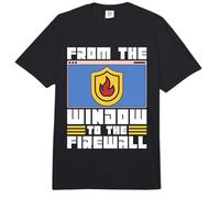 dalla Finestra al Firewall Computer Code Cybersecurity Comfort Colors Adult Heavyweight T-Shirt