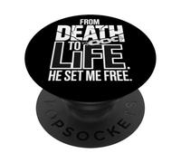 Dalla morte alla vita mi ha liberato PopSockets PopGrip Adesivo