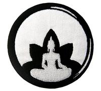 Dalla nascita a morte Buddismo patch ricamato applique toppa termoadesiva Buddha
