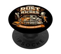 Dalla ruggine alla ricchezza viaggio nel restauro di auto d'epoca PopSockets PopGrip Adesivo