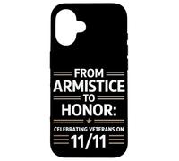 Dall'armistizio all'onore Celebrando la Giornata dei Veterani Veterani Custodia per iPhone 16