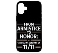 Dall'armistizio all'onore Celebrando la Giornata dei Veterani Veterani Custodia per iPhone 16 Plus