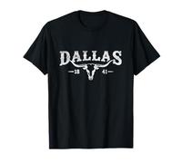 Dallas 1841 Texas Western Distressed Vintage Vibes Weathered Maglietta