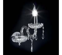 Dallas applique cristallo decoro cromo con pendenti