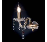 Dallas applique cristallo decoro oro con pendenti