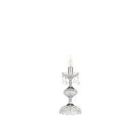 DALLAS LUMETTO CROMO E CRISTALLO 1 LUCE ATTACCO E14 H.34CM