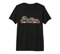 Dallas Tie Dye Vintage Inspired 60s 70s Throwback Retro Vibe Maglietta Premium