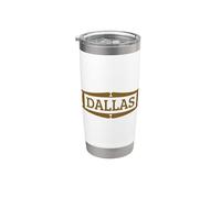 Dallas Vintage 60s Inspired Subtle Texas Bicchiere termico in acciaio inox doppia parete