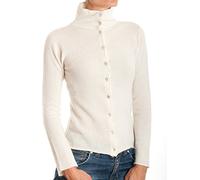 DALLE PIANE CASHMERE Bomber Donna 100% Cashmere - Crema, M