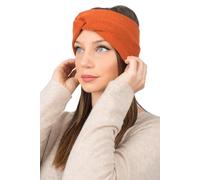 Dalle Piane Cashmere Fascia per Capelli Donna Misto Cashmere - Arancio | Elastica, copre le orecchie e tiene la chioma lontana dal viso, 22 x 11 cm, non pizzica sulla fronte, lavorata a Prato