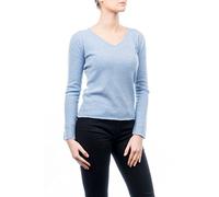 DALLE PIANE CASHMERE Maglione Donna 100% Cashmere - Cielo, M