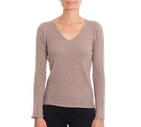 DALLE PIANE CASHMERE Maglione Donna 100% Cashmere - Visone, S