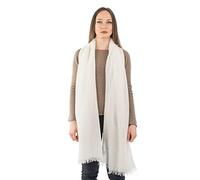 DALLE PIANE CASHMERE Pashmina Donna 100% Cashmere - Crema