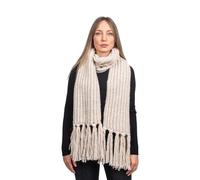 DALLE PIANE CASHMERE Sciarpa Donna Misto Alpaca - Beige