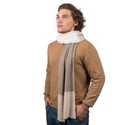DALLE PIANE CASHMERE Sciarpa Uomo 100% Cashmere - Beige/Panna/Visone