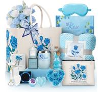 Dallfoll Set regalo per donne, regali di compleanno per amici, con bicchiere, lussuosa coperta di flanella e borsa di tela per madre, Natale, San Valentino, festa della mamma per il migliore amico