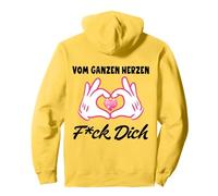 DALL'INTERO Cuore FCK Te. No Mangia NERV Non Backprint Felpa con Cappuccio