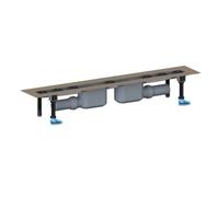 DALLMER caniveau de douche CeraLine 2 F, 800mm, DN 50 hauteur totale 110mm, 521804, 521804