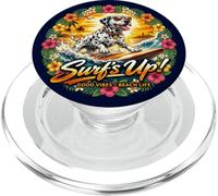 Dalmata cane surfing spiaggia occhiali da sole vacanze PopSockets PopGrip per MagSafe