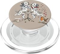 Dalmata cani ballare innamorato con tazza di caffè al mattino PopSockets PopGrip per MagSafe