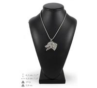 Dalmata - collana con un cane su una corda d'argento Art Dog IT