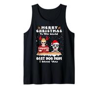 Dalmatian Christmas To The World Best Dog Mom Funny Xmas Canotta