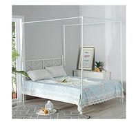 Dalovy Porta Zanzariera per Letto A,Baldacchino in Acciaio Inox Iron-Art, Struttura in Zanzariera a Baldacchino, Struttura per Letto Matrimoniale/Full/Queen/California King/King Size, Letto 1,5×2 M