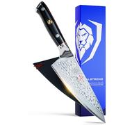 DALSTRONG Chef Knife - 6" - Shogun Series X - Damascus - Japanese AUS-10V Super Steel - Hammered Blade Finish - G10 Handle - w/Sheath