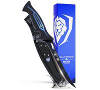 DALSTRONG Fillet Knife - 7 inch Flexible Blade - Night Shark Series - 7CR17MOV High Carbon Steel - Titanium Coated Blade - Water Outdoor & Fishing - Polypropylene Handle - Nylon Sheath - NSF Certified