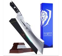 DALSTRONG Heavy Duty Butcher Breaking Knife - 14" Cleaver - Gladiator Series R - The 'Annihilator' - 7CR17MOV High Carbon Steel - G10 Handle - w/Stand & Sheath - NSF Certified