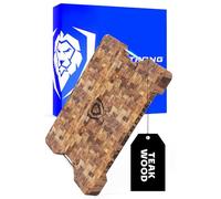 DALSTRONG Lionswood End-Grain Teak Cutting & Serving Board - w/Steel Carrying Handles - Two Sizes - Gift Packaging (Extra-Large (25" x 18"))