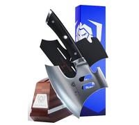 DALSTRONG Meat Chopper - 8" - Heavy-Duty Butcher Cleaver -"The Punisher" - Gladiator Series R - 7CR17MOV HC Steel - G10 Handle - w/Stand and Sheath - NSF Certified