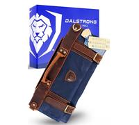Dalstrong - Rotolo di coltelli Nomad, 340 g, in tela resistente e in pelle con grana superiore, 13 fessure, tasche interne e posteriori con cerniera, custodia da viaggio con lama, colore: blu